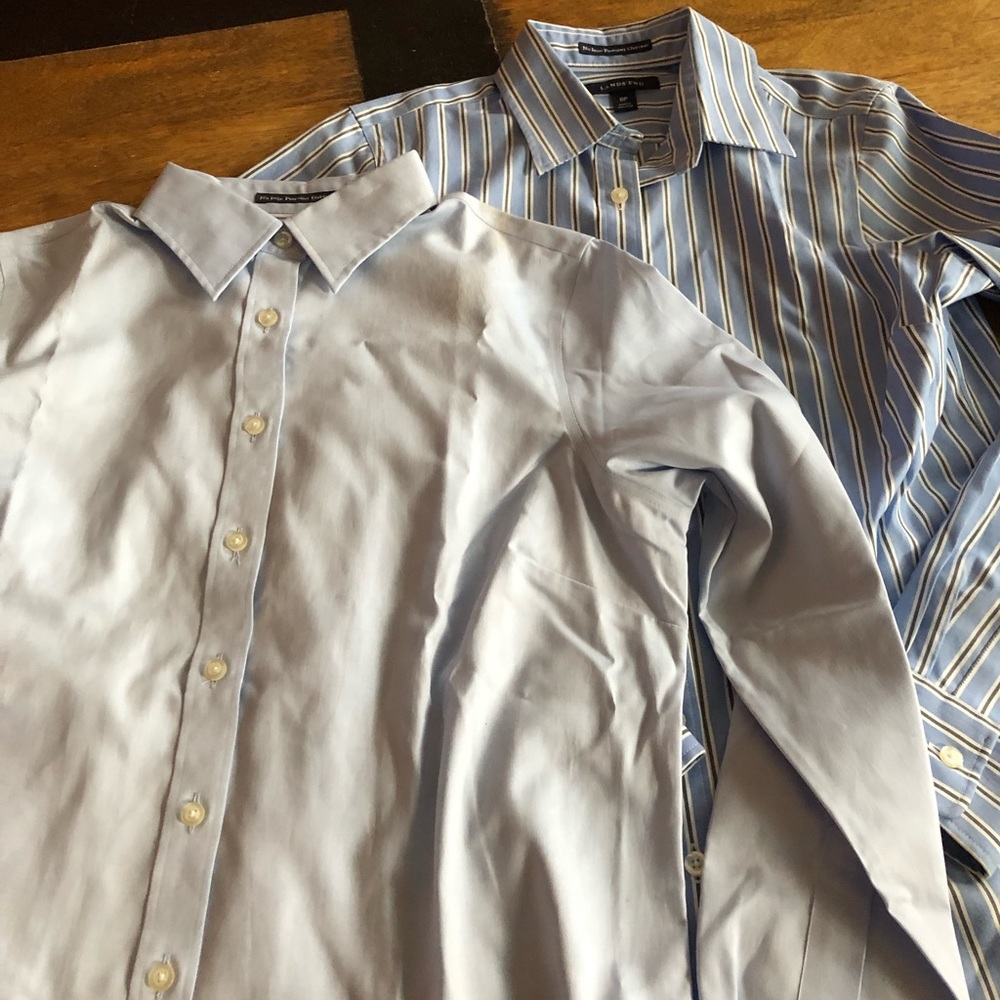 ❣️2️⃣ for $20 💸 Set of 2 NoIron Oxford  8 petite